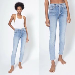 RE/DONE | 90'S HIGH RISE ANKLE CROP JEAN SIZE: 25